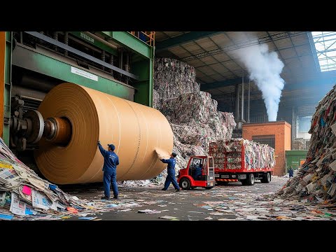 Cardboard Recycling on a Massive Scale | How Millions of Boxes are Transformed into New Products"