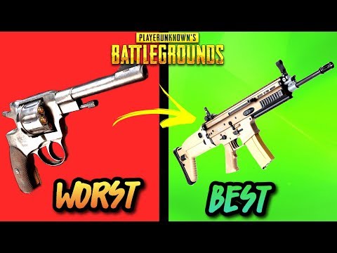 EVERY GUN IN PUBG RANKED WORST TO BEST! (UPDATED 2018) - PlayerUnknownsbattlegrounds