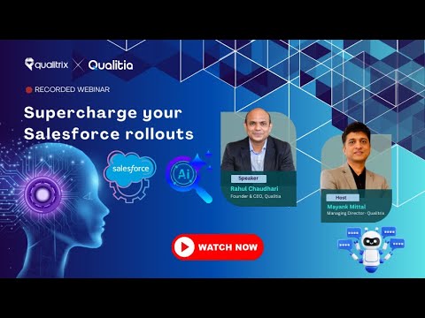 AI for Salesforce Testing: Cut Maintenance, Speed Up Releases, and Boost Quality | Webinar