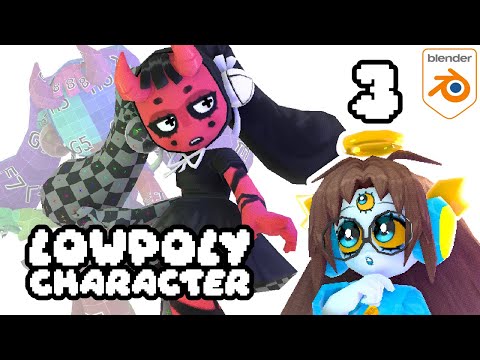 Creating a 3D character in Blender - UV Unwrapping & Texturing