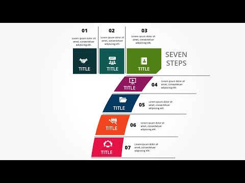 Create 7 Steps Slide in PowerPoint | Tutorial 1020 | Free Template