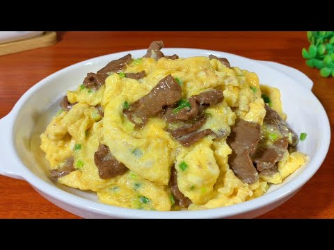 廣東的滑蛋牛肉為啥這麼好吃？原來做法這麼簡單，3分鐘教會你，【天天相見廚房阿鵬哥】，#牛肉料理，#滑蛋牛肉的做法，#chinesefood，#家常菜，#like，#food ，#recipe