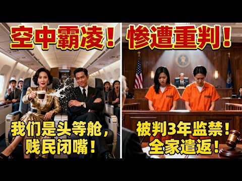 “我们是头等舱，经济舱贱民闭嘴！”中国富豪夫妇美联航泼咖啡，被判3年监禁、赔偿12万并全家遣返！