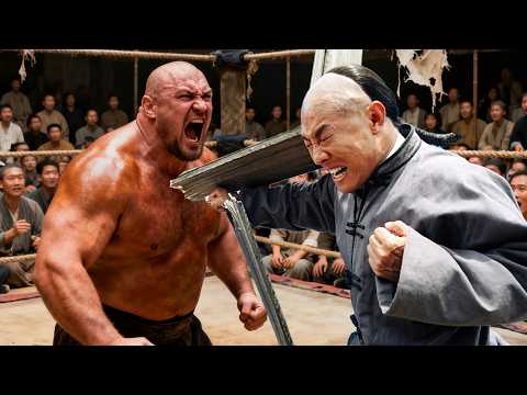 Russian strongman mocks kung fu; young fighter KOs him with three punches!