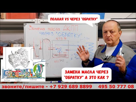 Замена масла в АКПП через "ОБРАТКУ" - а что это? Через "ОБРАТКУ" vs ПОЛНАЯ vs ЧАСТИЧНАЯ. Подробно!