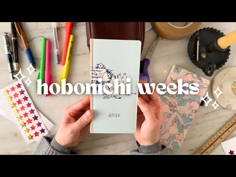 Introducing My Hobonichi Weeks 2026 Planner | flipthrough + minimal setup