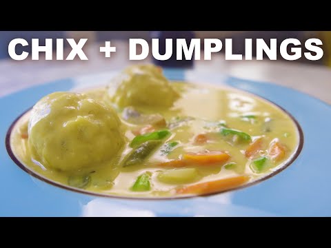 Chicken and dumplings (biscuity, Southern-style)