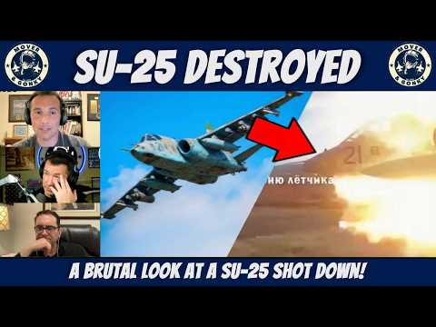 Ukrainian Su-25 Shot Down | US Pilots Breakdown The Dramatic Footage