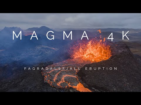 MAGMA 4K | Fagradalsfjall (Geldingadalir) Volcano Eruption, Iceland | Aerial Cinematic Film