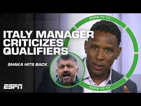 'RIDICULOUS!' 🗣️ Shaka blasts Italy manager as ENTITLED after World Cup qualifier comments | ESPN FC