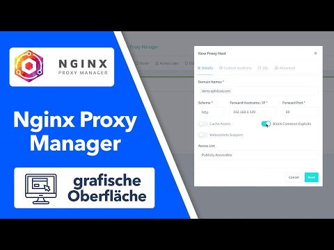 Nginx Proxy Manager - Reverse Proxy mit grafischer Oberfläche GUI