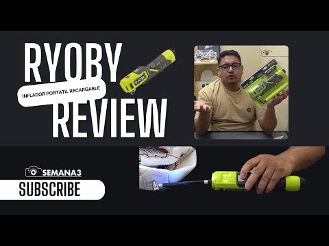 "¡Inflador de Llantas Ryobi FVIF51K a PRUEBA! Unboxing y Opiniones Reales 💪"