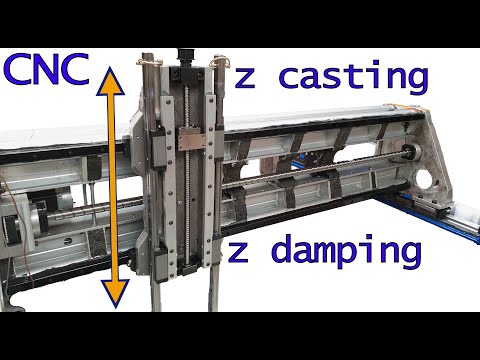 Bigger castings, melting and making alloy CNC parts with epoxy layer damping
