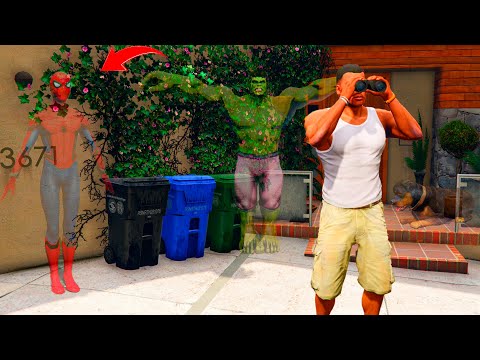 Franklin Trying To Find Hidden SPIDERMAN In Hide & Seek In GTA 5 ! (GTA 5 Mods)