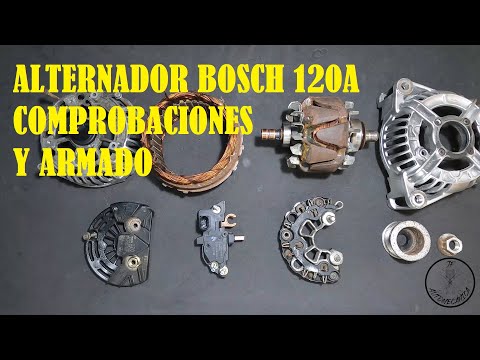 DISASSEMBLY, MEASUREMENTS AND ASSEMBLY OF BOSCH ALTERNATOR STEP BY STEP.