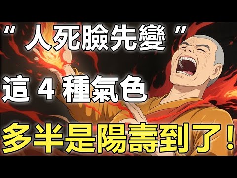 “人死臉先變”？佛陀：人臨終前臉上若現這4種氣色，多半是陽壽到了！【輪回|因果|佛學】