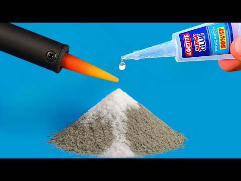 Why Didn’t I Know This! Pour Super Glue on Cement and Fix Any Broken Plastic in Your Home!
