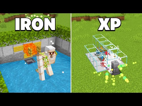 TOP 3 Starter Farms in Minecraft Bedrock 1.21! (Iron,XP)