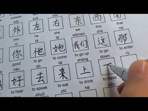 How to Write Basic Chinese Characters | Chinese Handwriting for Beginners #chinese #study #shorts