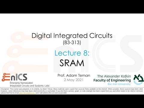 VLSI - Lecture 8a: SRAM - Introduction