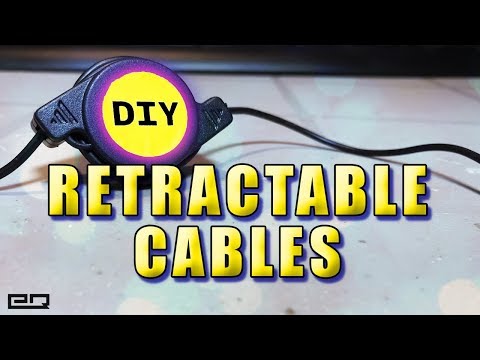How To Make Retractable Cables! Headphones, Microphones, USB, Anything!