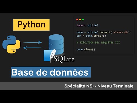 Utiliser Python pour interagir avec une base de données (module sqlite3)