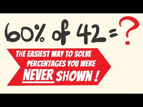 Solve Percentages in Your Head in seconds -» Easy Percentage Trick