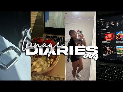 TEENAGE DIARIES 004 ☆ açaí, new hair, grwm, edge tutorial, etc ☆