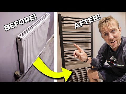 How to change a normal radiator for a towel radiator in your bathroom