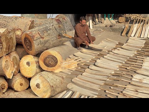 Amazing process of making Cricket Bat | inside factory mass production of wooden cricket bat