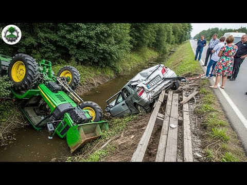 Dangerous Idiots Tractor Fails | Extreme Heavy Equipment Idiots at Work #9