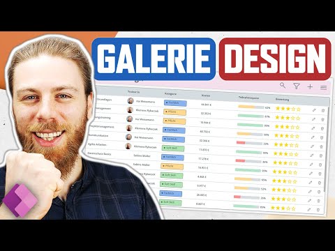 Moderne Galerie in Power Apps erstellen – UI Tutorial