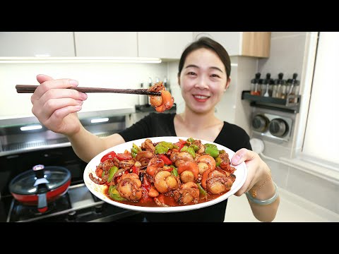 这个扇贝肉太好吃了，个个都带黄，一大盘只要20几块钱 #扇贝，扇贝肉，便宜，扇贝黄，海鲜，做法