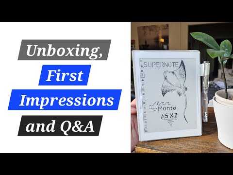 Let's checkout the Supernote A5 X2 Manta