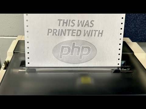 This retro printer creates my daily newsletter and more… using PHP