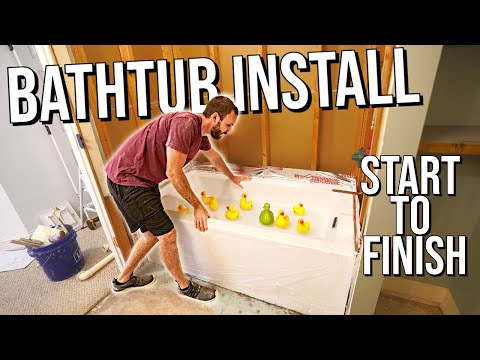 How to Install & Waterproof a Bathtub with Drain Hookups