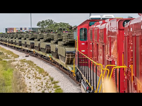 Epic U.S. Army Operation Moves Thousands of Tanks and Armored Vehicles by Rail