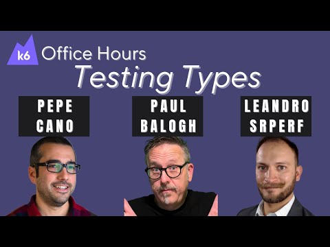 Testing Types (k6 Office Hours #88)