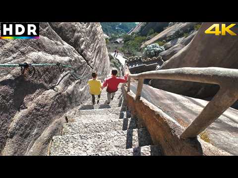 China’s Most Spectacular Mountain: Almost 90° Scary Staircase