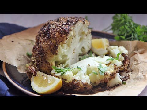 Roasting A Whole Head of Cauliflower