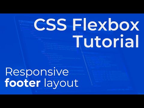 Create a Simple Responsive Footer with CSS Flexbox - Beginner Tutorial