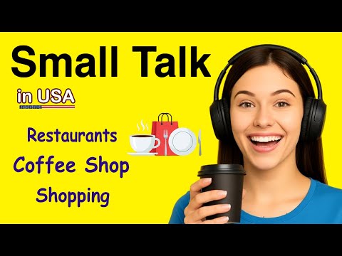 Simple Daily Small Talk in USA | Restaurants 🍽️ Coffee ☕ Shopping 🛍️
