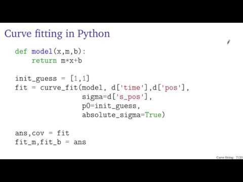 Curve fitting in Python with curve_fit
