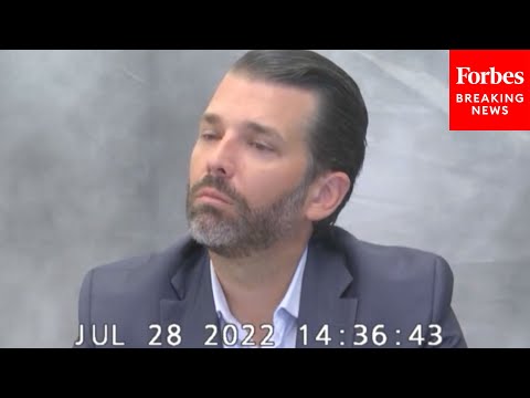 WATCH: Donald Trump Jr. Deposition Video Now Released By New York Attorney General's Office