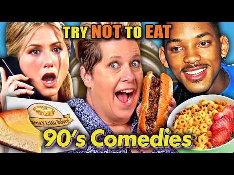 Try Not To Eat - 90s Sitcoms! (Full House, Friends, Seinfeld) | People vs Food