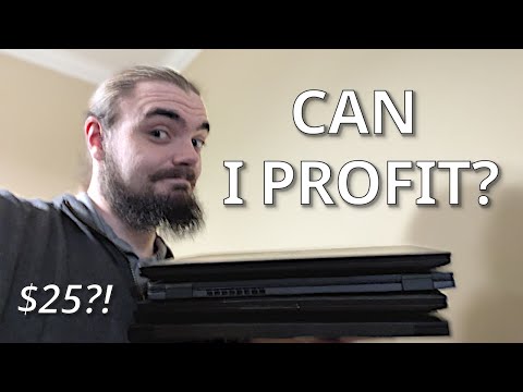 I Bought Four Untested $25 Laptops, Can I Profit?