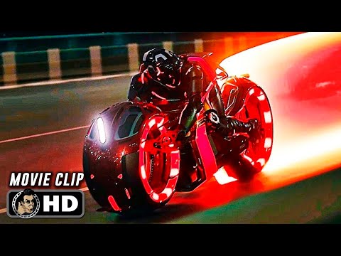 Light Cycle Chase Scene | TRON: ARES (2025) Movie CLIP HD