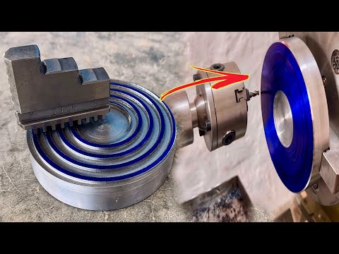 A lathe three jaw chuck new scroll plate making on lathe | Turning chuck scroll plate thread making