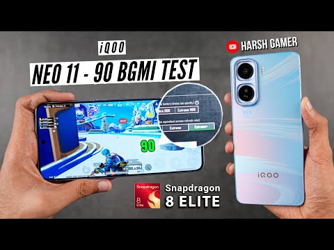 iQOO Neo 11 BGMI Test, Heating & Battery Test | SD 8 Elite at ₹31,999 😱