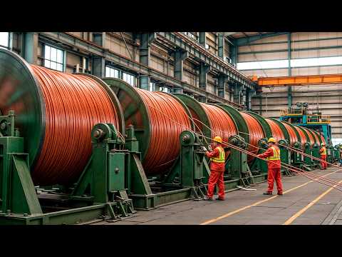 ASÍ se FABRICA el "SISTEMA NERVIOSO" del Mundo: ¡300 METROS de ALAMBRE ESMALTADO por SEGUNDO! ⚡️🦾